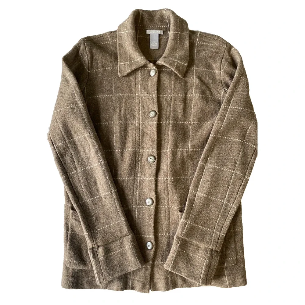 Womens Cardigan Size Small Lambswool Casual Grandma Core Preppy Office Sweater